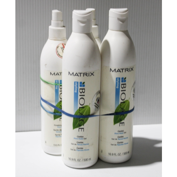 4 MATRIX HAIR PROD. - FINISHING SPRITZ & FIRM HOLD GEL