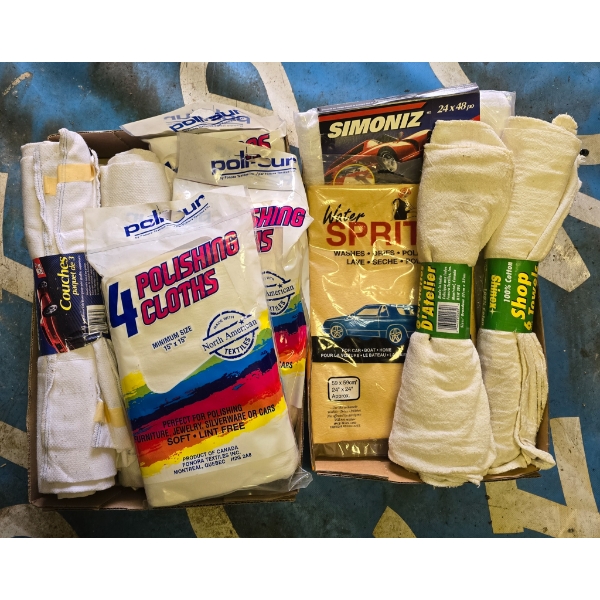 LARGE LOT OF POLISHING CLOTHES