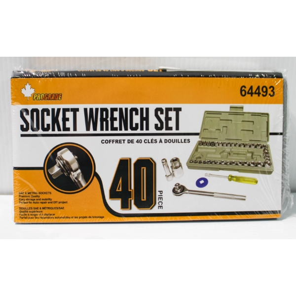 NEW 40PCS PG SOCKET WRENCH SET
