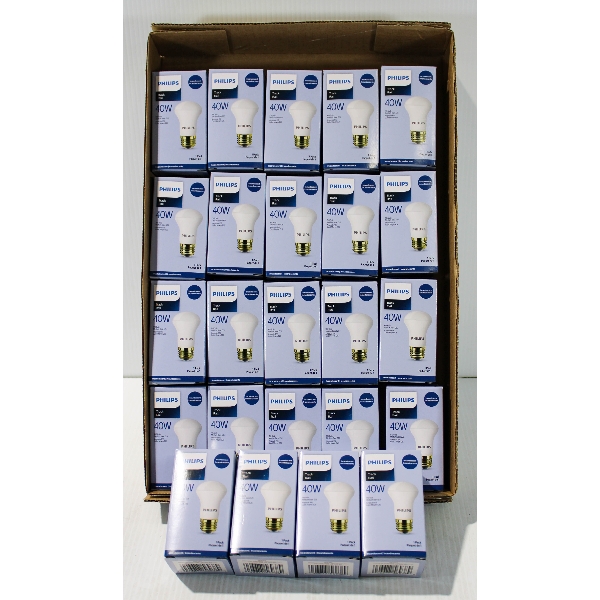 24 PHILIPS 40W R16 LIGHT BULB E26 BASE
