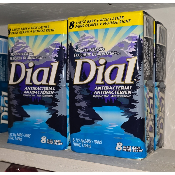 4PKS OF 8 MOUNTAIN FRESH DIAL SOAP BARS