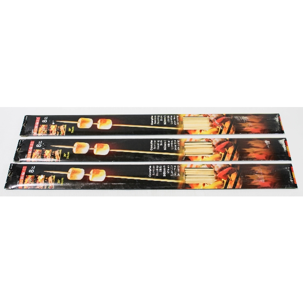 24 CAMPFIRE BAMBOO ROASTING STICKS 30" L