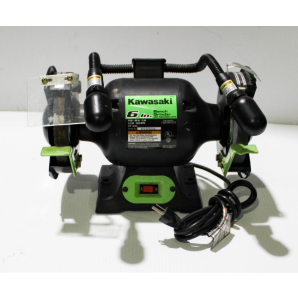 6" KAWASAKI BENCH GRINDER W/ ADJ. LAMP