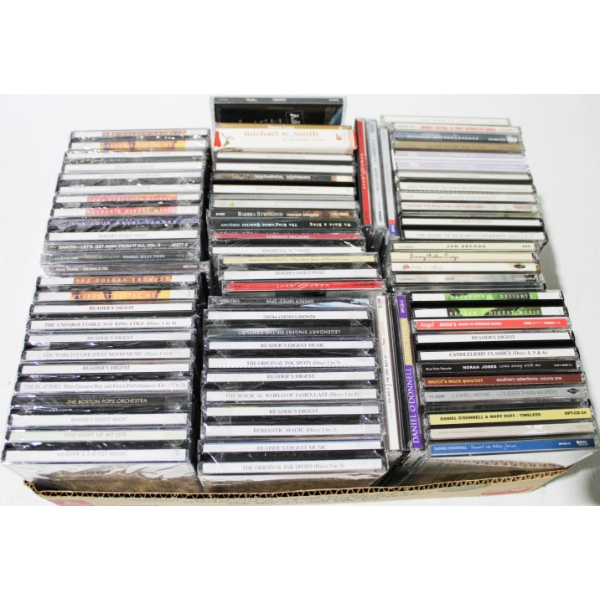 100+ ASST. MUSIC CD'S - BARBARA STREISAND ETC. 