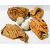 LEATHER BASEBALL GLOVES & BASEBALLS