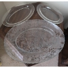 Image 1 : 3 ASSORT. GLASS SERVING TRAYS