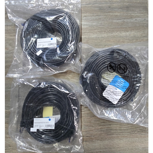 THREE 30 METERS OF ETHERNET CABLE