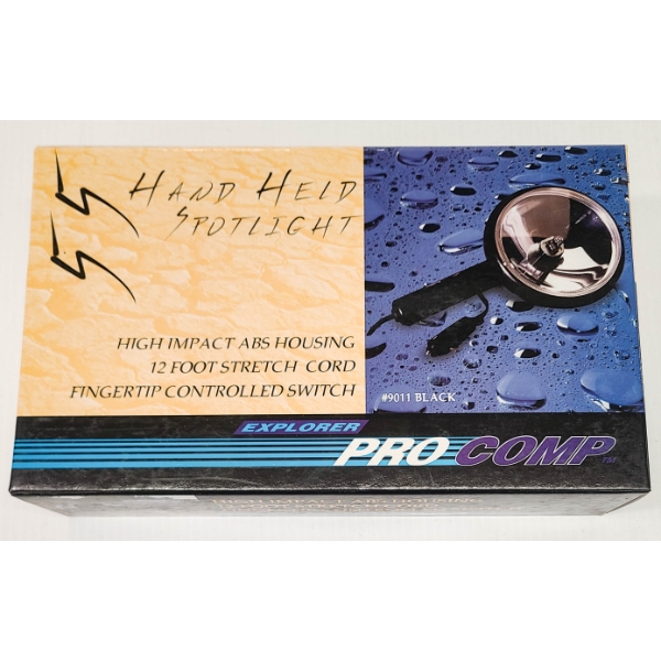 NEW PRO COMP HANDHELD SPOTLIGHT 9011 BLK - 55W HALOGEN