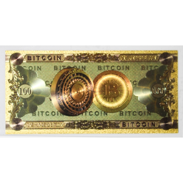 100 BIT COIN BANK NOTE