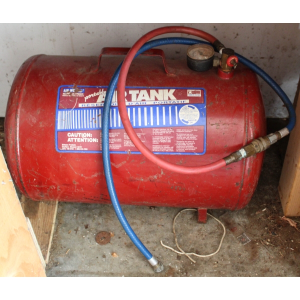 PORTABLE 125PSI AIR TANK RESERVOIR