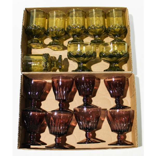 ASST. COLORED GLASS DESSERT BOWLS