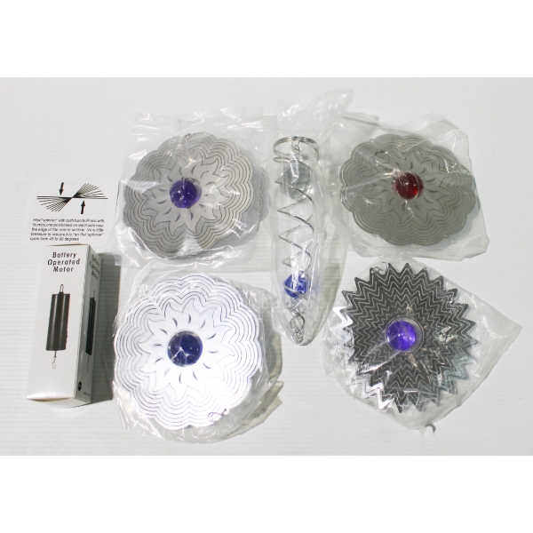 NEW METAL WIND SPINNERS & BATTERY OPERATED MOTOR