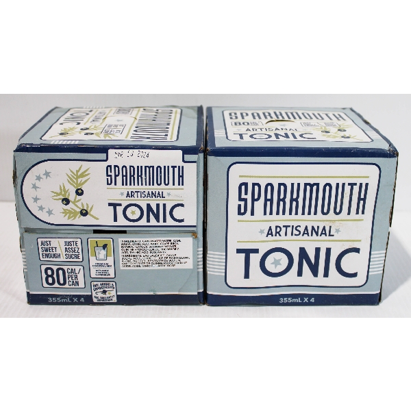 2 CASES OF 4 SPARKLING MOUTH TONIC WATER