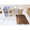 Image 1 : NEW DESSERT DISHES, WOODEN PLATTER, COOKIE CAN