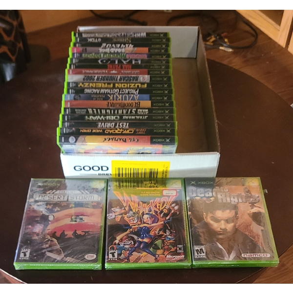 ASST XBOX VIDEO GAMES & COFFEE TABLE 