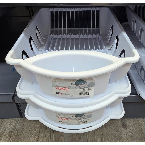 2 STERLITE DISH DRYING RACKS