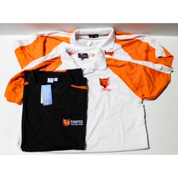 3 NEW MEN'S FIREFOX FIRE SOLUTIONS SHORT SLEEVE SHIRTS