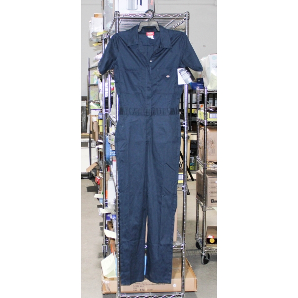NEW WOMEN'S NAVY DICKIES SHORT SLEEVE COVERALLS - SIZE S