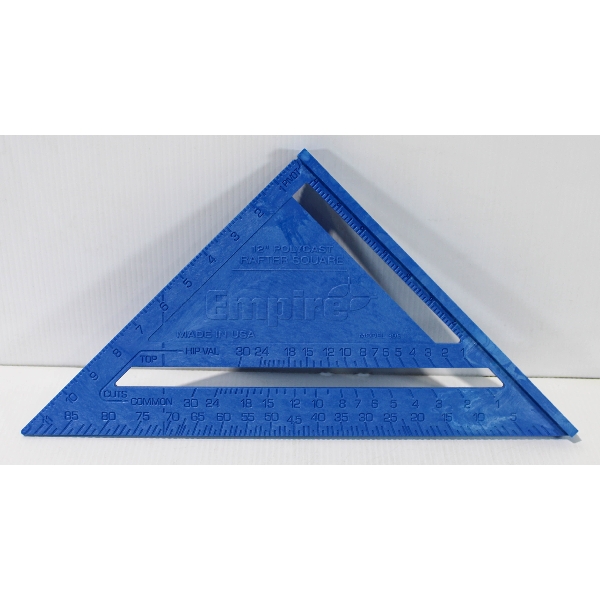 NEW EMPIRE 12" POLYCAST RAFTER SQUARE BLUE