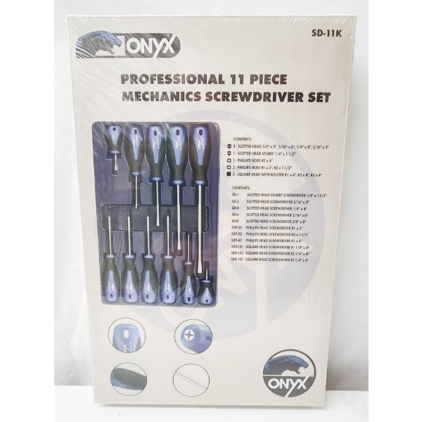 ONYX PRO. 11 PC MECHANICS SCREWDRIVER SET