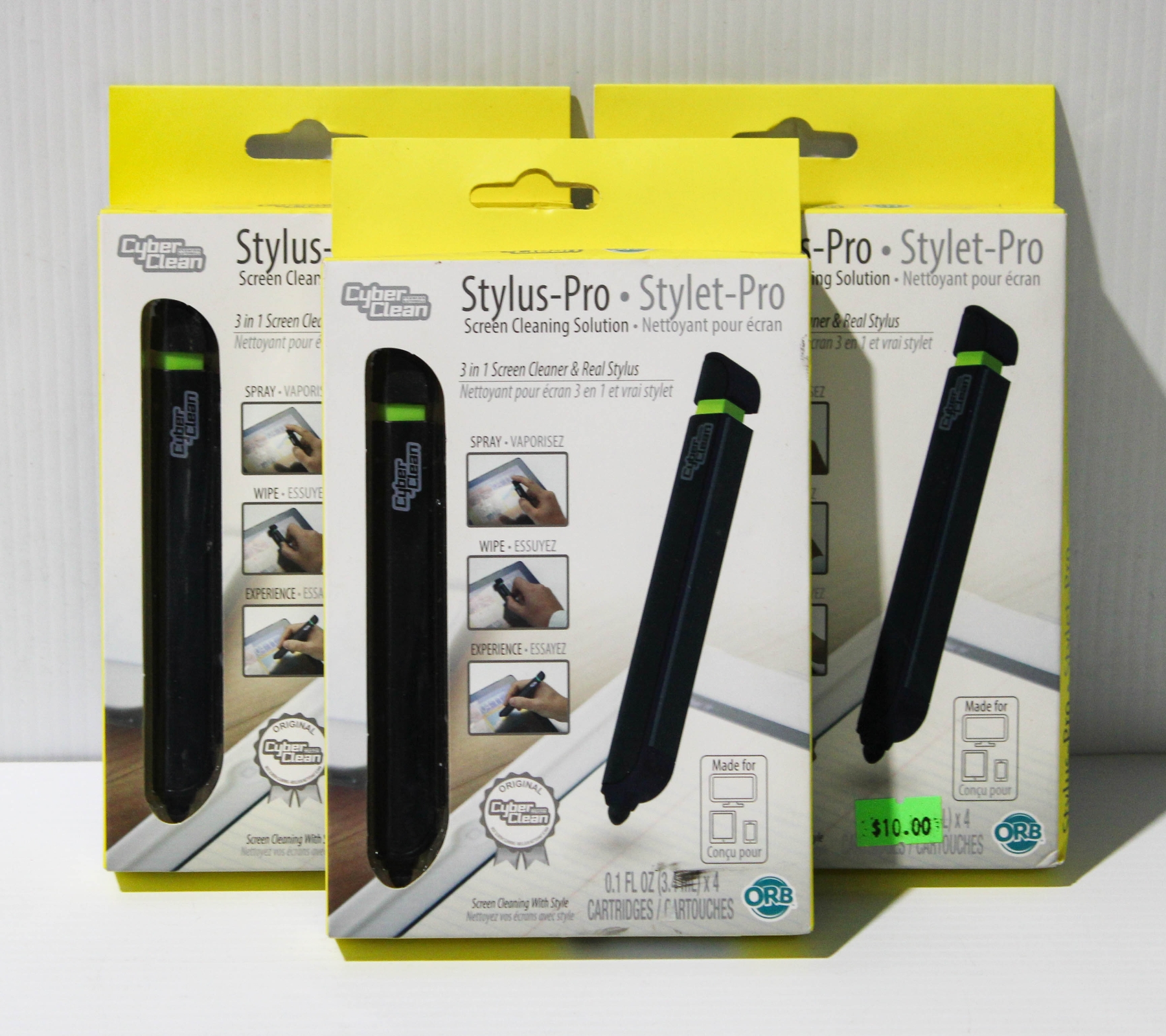 3 CYBER CLEAN STYLUS- PRO SETS