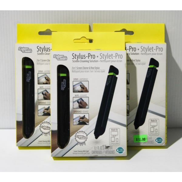 3 CYBER CLEAN STYLUS- PRO SETS