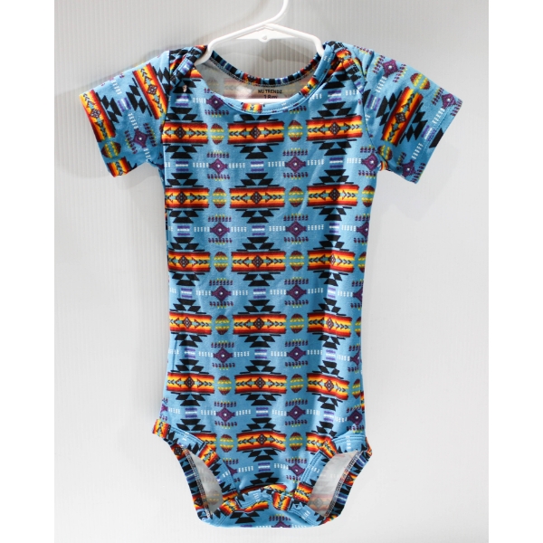 NEW NU TRENDZ 18M BABY ONESIE BL - SOUTHWESTERN DESIGN