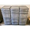 Image 1 : 3 FIVE DRAWER ROLLING STORAGE CABINETS