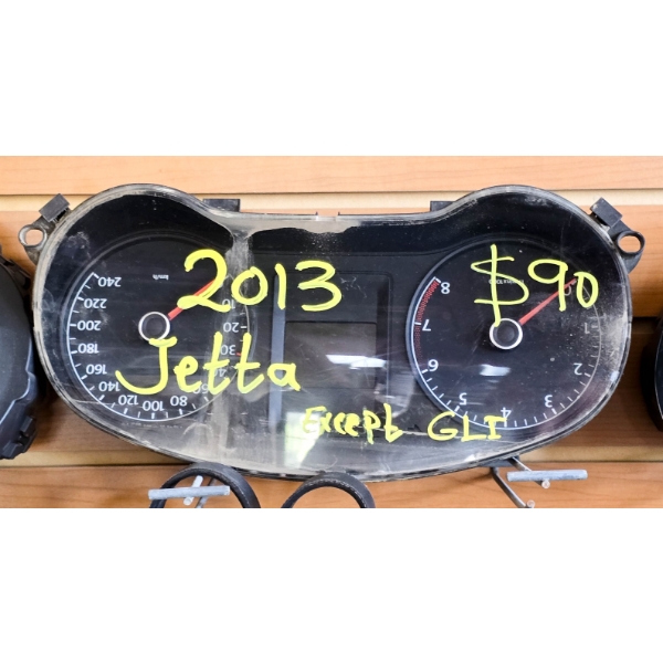 SALVAGE DASHBOARD FOR 2013 JETTA