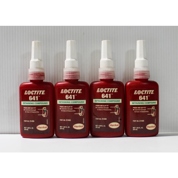 4 X 50ML LOCTITE 641 RETAINING COMPOUND PRESS & SLIP FIT