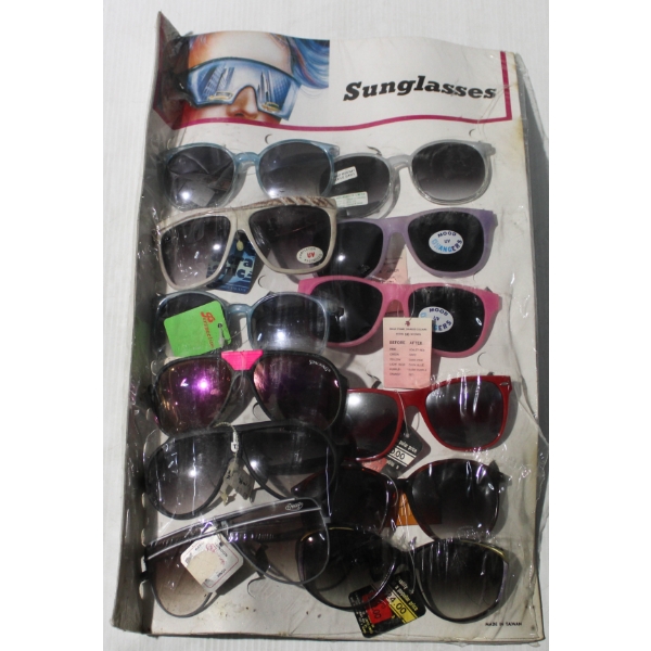12 NEW VINTAGE DESIGNER SUNGLASSES