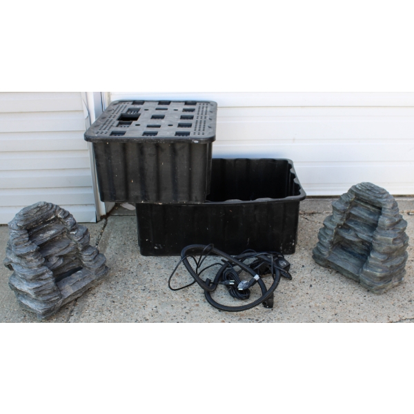 LARGE POND FILTERS - PUMP & WATERFALL