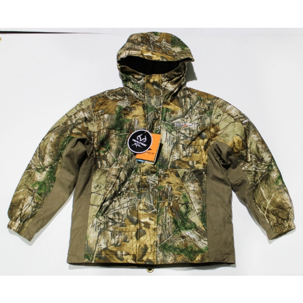 NEW FIELD & STREAM YOUTH CAMO JACKET W/ HOOD - SIZE M