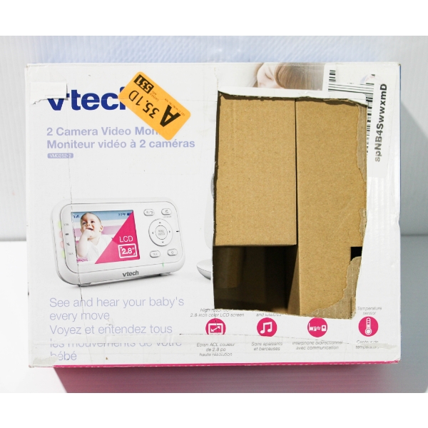 V-TECH 2 CAMERA VIDEO BABY MONITOR VM3252-2