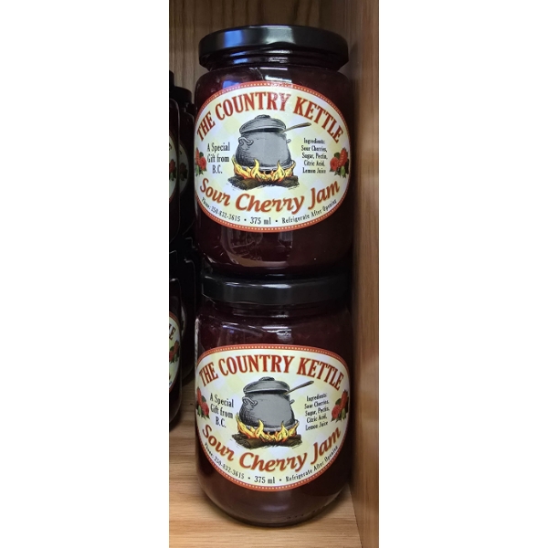 2 THE COUNTRY KETTLE SOUR CHERRY JAM