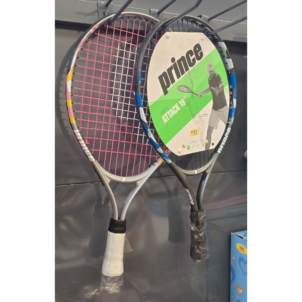 TWO PRINCE JUNIORS ATACK 19" TENNIS RACKETS