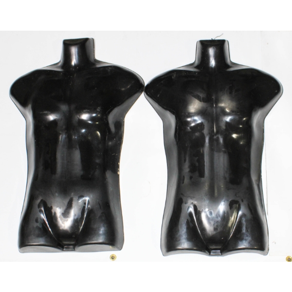 2 MALE TORSO MANNIQUIN DISPLAYS