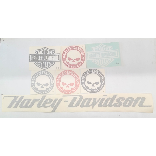 7 ASST HARLY-DAVIDSON DECALS