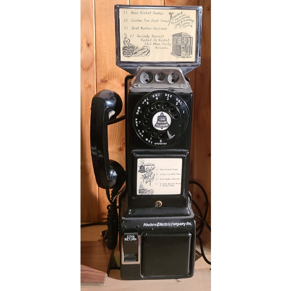 REPLICA WESTERN ELECTRIC CO. COIN OPERATED PHONE 