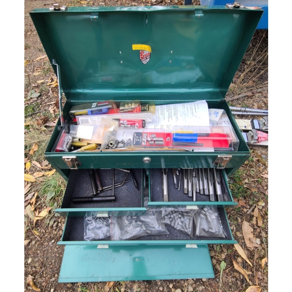 BEACH TOOL BOX W/ TAPS & RETHREADERS