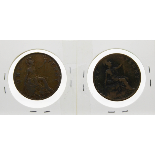 1897 AND 1935 LARGE PENNIES