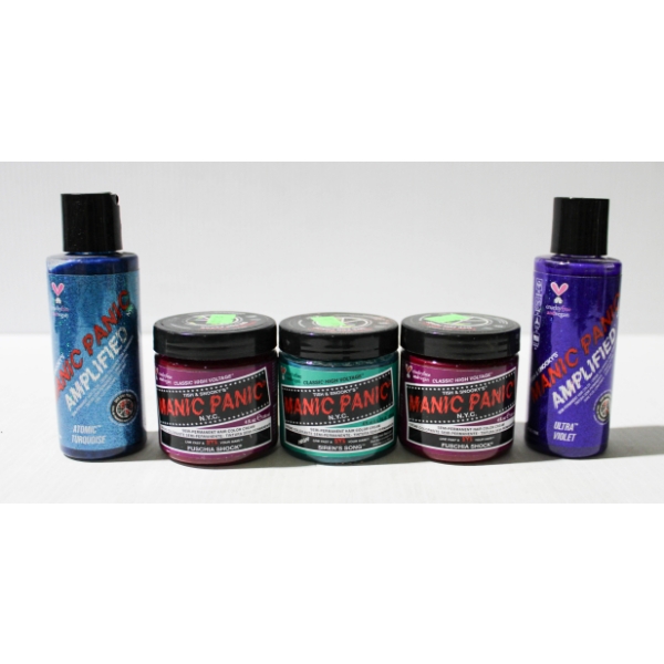 5 NEW MANIC PANIC N.Y.C. SEMI-PERMANENT HAIR COLOR 