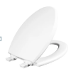 Image 1 : NEW BEMIS ELONGATED TOILET SEAT - SLOW CLOSE