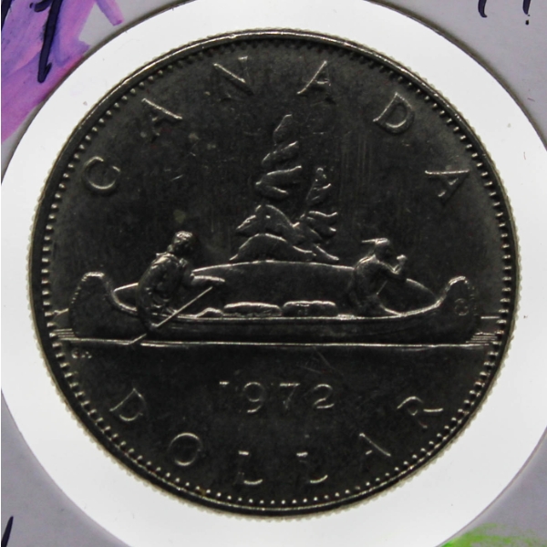 1972 UNC. CANADIAN VOYAGEUR DOLLAR