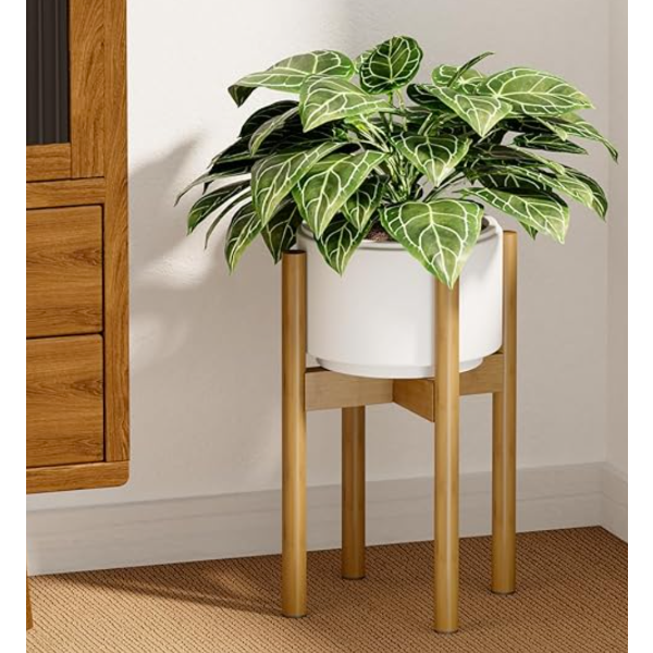 NEW BAMBOO ADJUSTABLE PLANT STAND