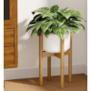 Image 1 : NEW BAMBOO ADJUSTABLE PLANT STAND