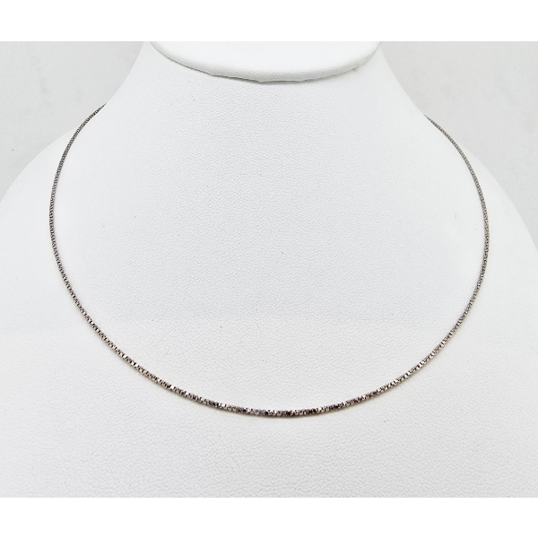 10K WHITE GOLD 20" NECKLACE