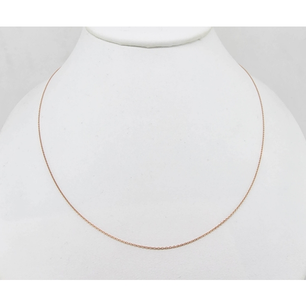 10K ROSE GOLD 18" NECKLACE