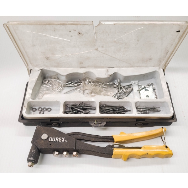 DUREX RIVET GUN W/ RIVETS