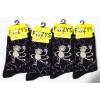 Image 1 : 4PR NEW UNISEX FOOZYS SOCKS - MONKEY - BLK